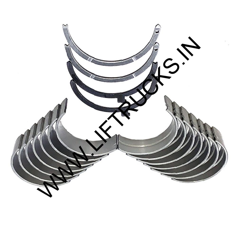 Main bearing set STD,Crank top, bottom and thrust main bearing set,(Thrust bearing (middle to hoke type) (SKU 7+7 =1set,2+2= 1set.
CU4025120)