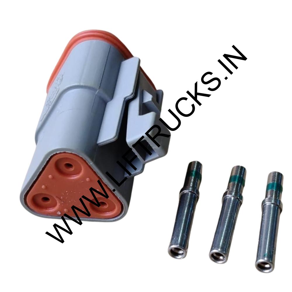 DRF LOCK SENSOR CONNECTOR ,3 PIN MALE